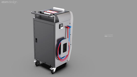 máquina da recuperação do condicionamento de ar do vidro de vista 300g/min com impressora