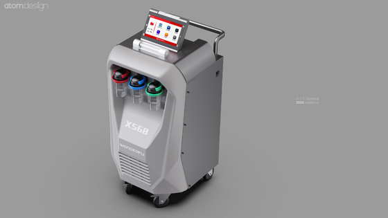 máquina da recuperação do condicionamento de ar do vidro de vista 300g/min com impressora