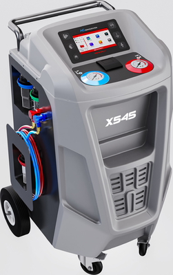 Máquina totalmente automático R134a da recuperação do líquido refrigerante do carro do cinza X545 com impressora do banco de dados